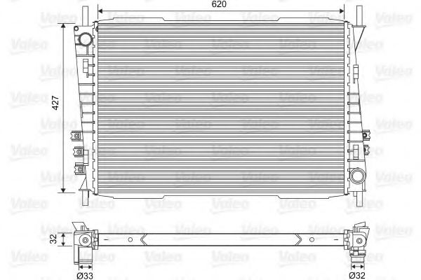 VALEO 701559 Radiator, engine cooling
